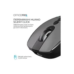 Мишка OfficePro M520B Wireless/Bluetooth Black (M520B) - мініатюра 9
