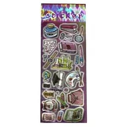 Наліпка пластикова Школа WB QQHH047 Різнокольоровий