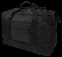 Дорожня сумка з відділом взуття 40L чорна Wallaby sum0028887 - мініатюра 3