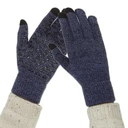 Рукавички для сенсорних екранів ArmorStandart Melange Blue/Black size XL (ARM59873) - мініатюра 4