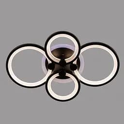 Люстра LED Свет SL-5332/2+2 BK+RGB 112W черная