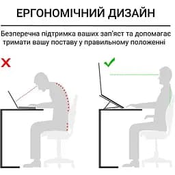 Підставка для ноутбука OfficePro LS320G Grey [144395] - мініатюра 4