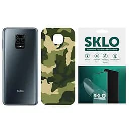 Защитная пленка SKLO Back (тыл) Camo для Xiaomi Redmi 10A Зеленый / Army Green