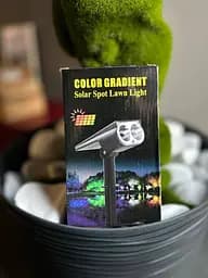 Садовий LED-світильник на сонячній батареї Color Gradient Solar Spot Lawn Light - мініатюра 3