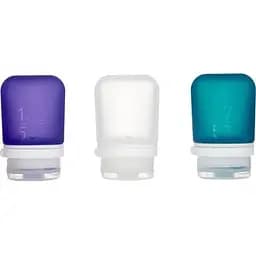 Набір силіконових пляшечок Humangear GoToob+ 3-Pack Small Clear/Purple/Teal (1054-022.0037)