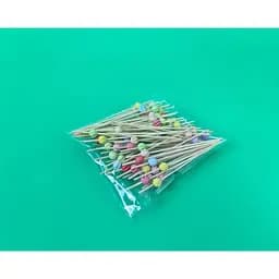 Шпажки для украшения блюд миксованные бусинки 12 см 100 шт.