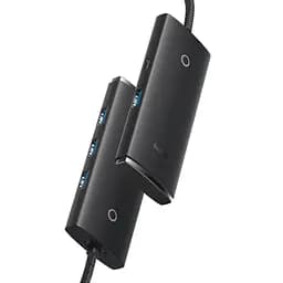 Конвертер хаб Usb Baseus 4-in-1 Lite Series 4-Port Usb-A to 4xUsb3.0 2 метри - мініатюра 4
