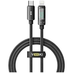Кабель Yoki Display Type-C to Lightning 30 W 1.2 м Black