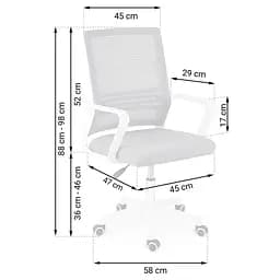 Офісне крісло Sofotel Corta Grey (241400) - мініатюра 6