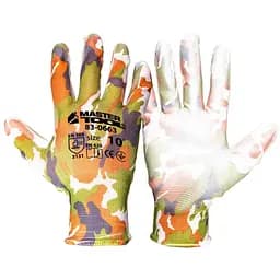 Рукавички робочі захисні Mastertool поліуретанова хакі 10" (в упаковці 6 шт.)