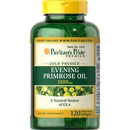Олія вечірньої примули Puritan's Pride Evening Primrose Oil 120 капсул