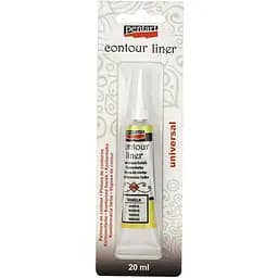 Контур универсальный Pentart Ванильный с блестками 20 мл