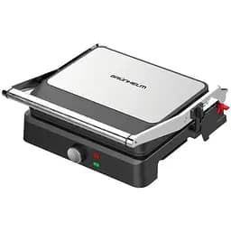 Прижимной контактный гриль Grunhelm G1009 домашний с антипригарным покрытием 2200Вт Черный