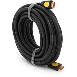 Кабель VEGGIEG HA-8 HDMI-HDMI 4K UHD, 8.0m, v2,0, OD-4.0mm, круглий, Black, коннектор Black-Metal, Box