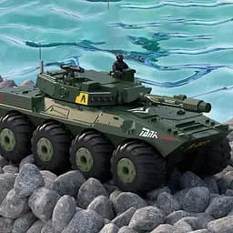 Бронетранспортер-амфібія на радіокеруванні SCHE Y1802 Green - мініатюра 8