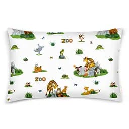 Дитяча постільна білизна в ліжечко ZOO ANIMALS CS3, зелений (AnimalsZooRestLawn_16Mustard_140) - мініатюра 3