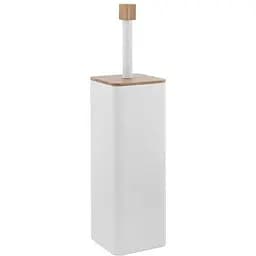 Ершик для унитаза Yoka Amba White Bamboo PD.AMBA-WHT, Белый матовый