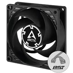 Корпусний вентилятор 80 мм Arctic PWM PST P8 ACFAN00150A Black - мініатюра 2