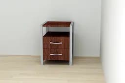 Тумба універсальна Ferrum-decor Вів'єн 2/2 50x41x40 сірий ДСП Венге 16мм (FRD-106187) - мініатюра 3