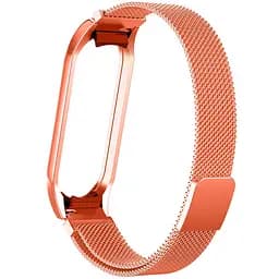 Ремінець Milanese Loop Design для Xiaomi Mi Band 7 Peach