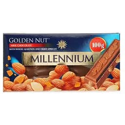 Шоколад Millennium Golden Nut молочний з мигдалем та курагою 100 г (876018)