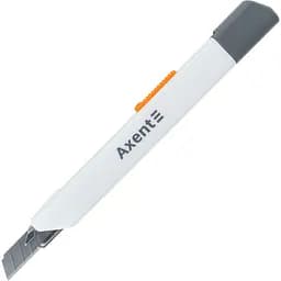 Ніж канцелярський з металевим направляючим 9 мм закрите лезо білий (6607-A)