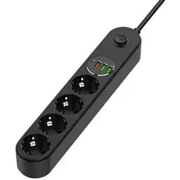Мережевий фільтр живлення ColorWay (CW-CHE44PDB), 4 розетки/4USB 2M (CW-CHE44PDB)