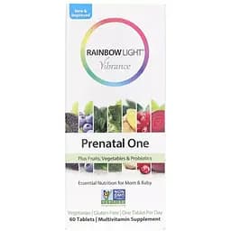 Мультивітаміни для вагітних і годуючих жінок Rainbow Light Prenatal One 60 таблеток