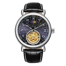 Наручний годинник чоловічий 8271 Silver-Blue Winner acs0029761