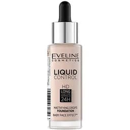 Жидкая тональная основа Eveline Liquid Control тон 005 (Ivory) 32 мл