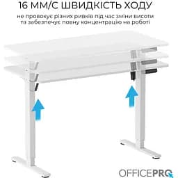 Стіл Officepro з електрорегулюванням висоти (ODE1260W) - мініатюра 4