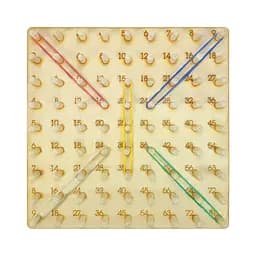 Детская развивающая игрушка "Математический геоборд" Атлас AS-7135 дерево