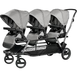 Коляска Peg-Perego Triplette для трійні сіра