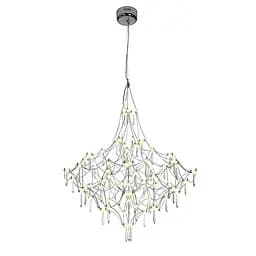 Люстра стельова LED Levistella 918L981 (800) CH, 40W, три режими світла, діаметр 800мм, металевий каркас, сучасний стиль для дому - мініатюра 2