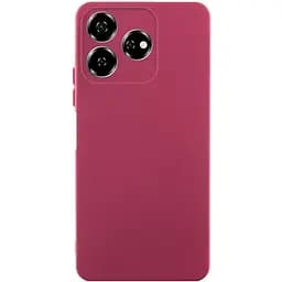 Чехол TPU GETMAN Liquid Silk Full Camera для ZTE Nubia V60 Бордовый / Marsala