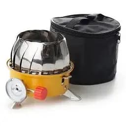 Газовая плита Сила Тюльпан портативная с защитой от ветра 210х210х100 мм