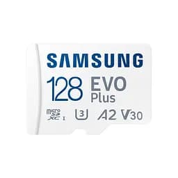 Карта пам'яті Samsung 128 GB microSDXC Class 10 UHS-I U3 V30 A2 EVO Plus+SD Adapte (MC128SA/EU) - мініатюра 2