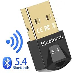 Bluetooth адаптер USB BT 5.4 для компьютера, ноутбука, наушников, клавиатуры, мышки, колонки и прочего. До 20м