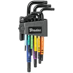 Набір ключів Bradas TORX TX 10-50 9 шт довгі (DIY-HKT71-LO/B)