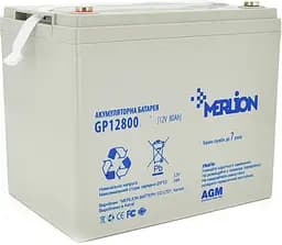 Акумуляторна батарея для ДБЖ Merlion AGM 12 V / 80 А*ч (GP12800M8)