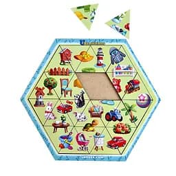 Деревянный головоломка ассорти Ubumblebees (ПСФ125) PSF125, 24 детали