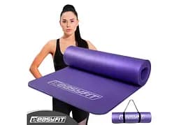 Коврик для фитнеса и йоги EasyFit NBR 10 мм Фиолетовый (EF-1919-V)