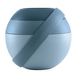 Ланч-бокс Guzzini для салату, з акумулятором холоду та столовими приладами, синій (100100161)