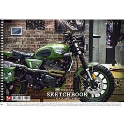 Альбом для малювання Школярик Мотоцикл 30 аркушів (PB-SC-030-8010)