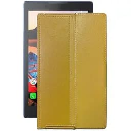 Чехол StatusCASE из экокожи для планшета Lenovo Tab 3 TB3-730X Золотой