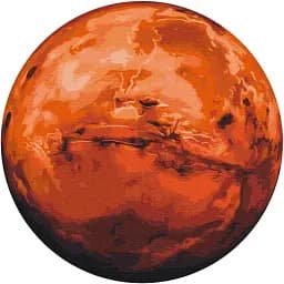 Картина за номерами Brushme Марс (Розмір L) 40x40 см