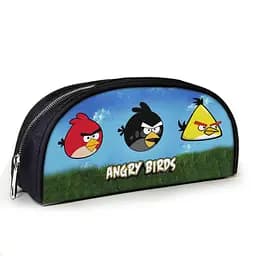 Пенал шкільний з принтом Енгрі Бердс 23х10х8 см дитячий для дівчинки, хлопчика (3984)
