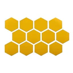 Дзеркальний декор Wall Sticker SW-00002515 акриловий самоклеючий 80х70 мм 12 шт. золото