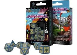 Набор кубиков Arcade Blue & yellow Dice Set , 7 шт. (SARC01)