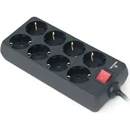 Мережевий фільтр живлення REAL-EL RS-8 Protect 5m, black (EL122300024)